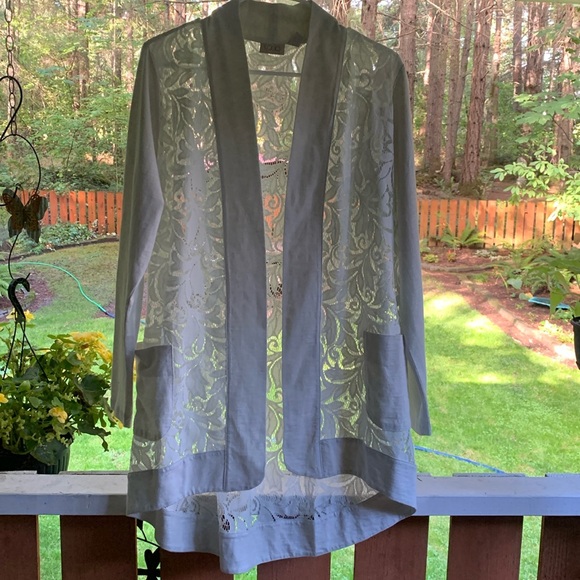 LOGO by Lori Goldstein Sweaters - LOGO Open Long Sleeve Cardigan